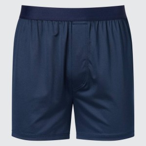 Férfi Uniqlo Airism Loose Fit Boxers Fehérnemű Sötétkék | DATLX-4832