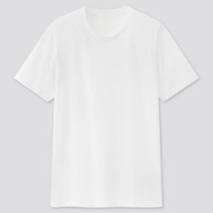 Férfi Uniqlo Dry Crew Neck (2021 Season) Póló Fehér | XAULM-4801