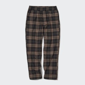 Férfi Uniqlo Flannel Ankle Length Nadrág Barna | GCZKR-3192