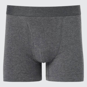 Férfi Uniqlo Pamut Boxer Fehérnemű Szürke | LYOWI-9023