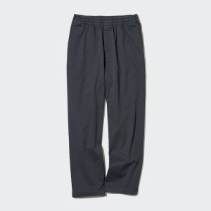 Férfi Uniqlo Pamut Relaxed Fit Ankle Length Nadrág Sötétszürke | WQTOS-9416