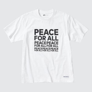 Férfi Uniqlo Peace For All Ut Grafika (Kashiwa Sato) Póló Fehér | XGPAY-2315