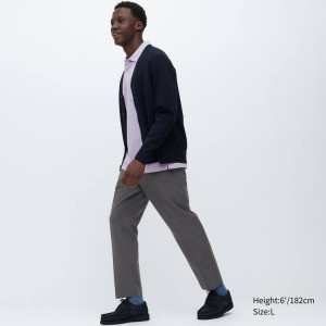 Férfi Uniqlo Smart Ankle Length Nadrág Szürke | NDKXL-7815