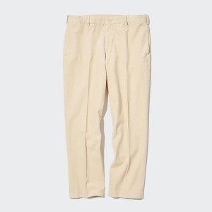 Férfi Uniqlo Smart Corduroy Ankle Length Nadrág Bézs | MDQHN-0793