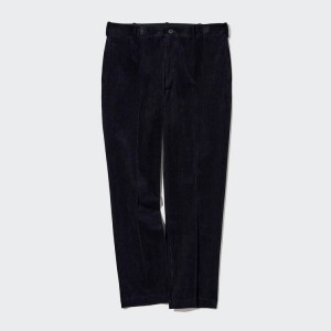 Férfi Uniqlo Smart Corduroy Ankle Length (Long) Nadrág Sötétkék | WNFUR-7538