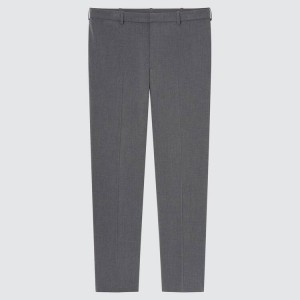 Férfi Uniqlo Smart Kényelem Ankle Length (Long) (2021 Season) Nadrág Szürke | NKICD-5763