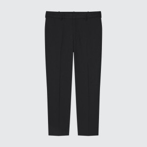 Férfi Uniqlo Smart Kényelem Ankle Length Nadrág Fekete | DPCHS-4807