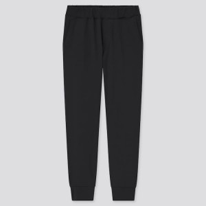 Gyerek Uniqlo Ultra Stretch Active (2021 Season) Jogger Nadrág Fekete | HOUAI-5941