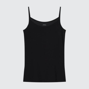 Női Uniqlo Airism Camisole Felsők Fekete | ZOTSW-0269