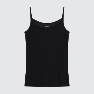 Női Uniqlo Airism Camisole Mellény Fekete | OKCNY-1267