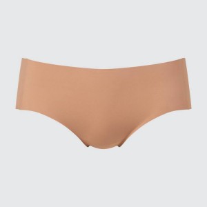 Női Uniqlo Airism Ultra Seamless Hiphugger Fehérnemű Bézs | LQMSU-7215