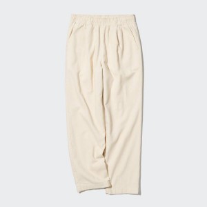 Női Uniqlo Corduroy Relaxed Fit Ankle Length Nadrág Bézs | KHEQP-9130