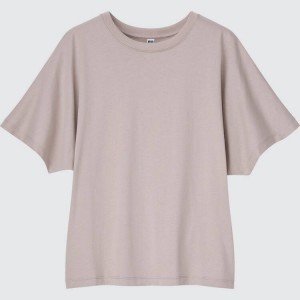 Női Uniqlo Dolman Sleeve Póló Szürke | SBHTO-4260