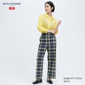 Női Uniqlo Ines De La Fressange Easy Nadrág Kék | LIXMR-9812