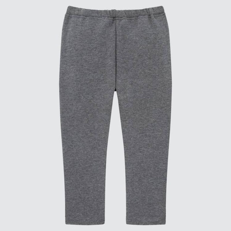 Baba Uniqlo Fleece (2021 Season) Leggings Sötétszürke | PRAKU-9653