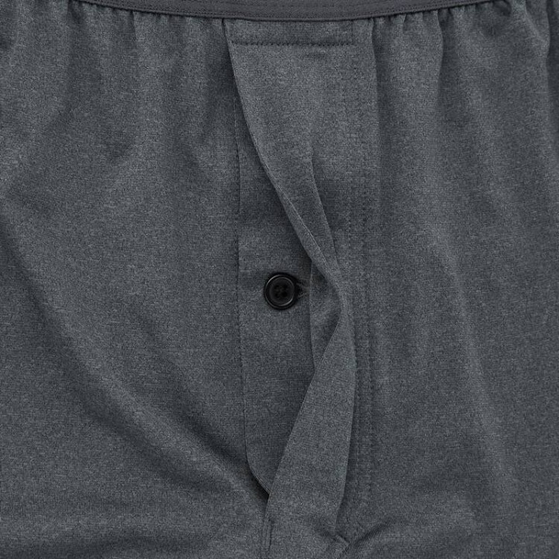 Férfi Uniqlo Airism Loose Fit Heather Boxers Fehérnemű Szürke | HUWPX-9067