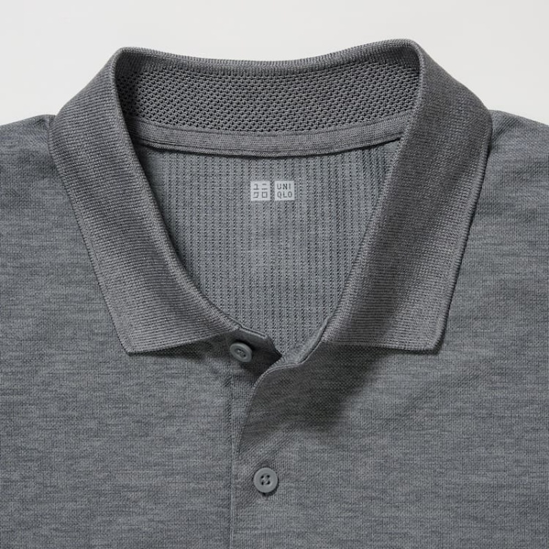 Férfi Uniqlo Dry-ex Póló Szürke | HKLAC-0427