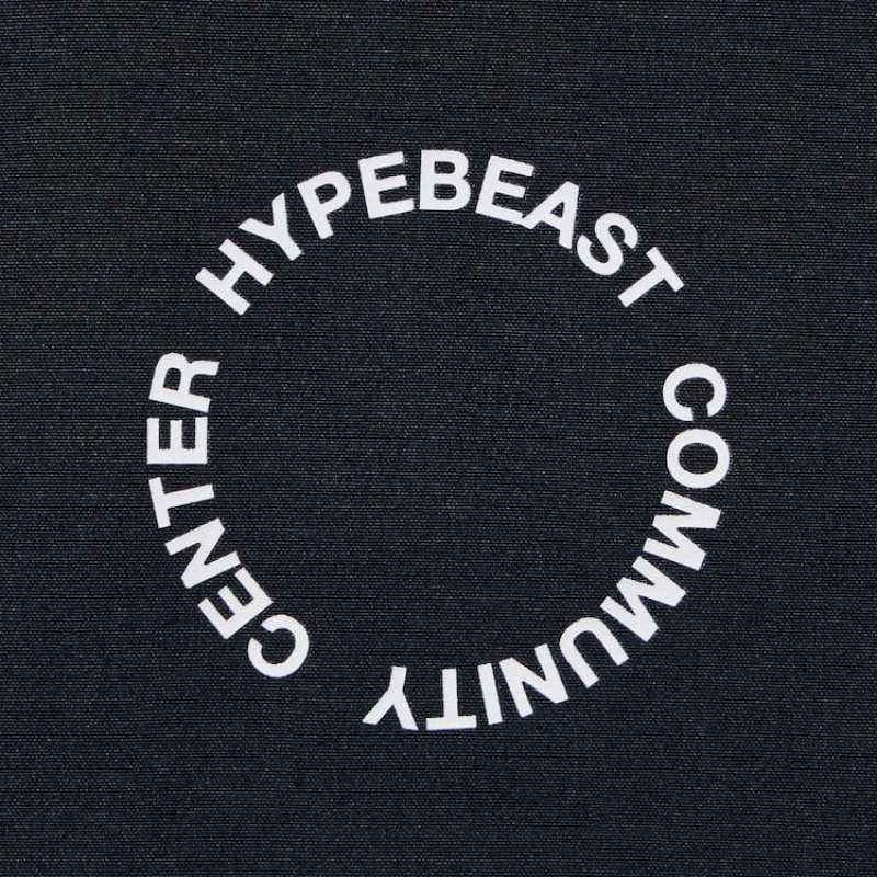 Férfi Uniqlo Hypebeast Community Center Ut Grafika Coach Kabát Fekete | SLWHK-0493