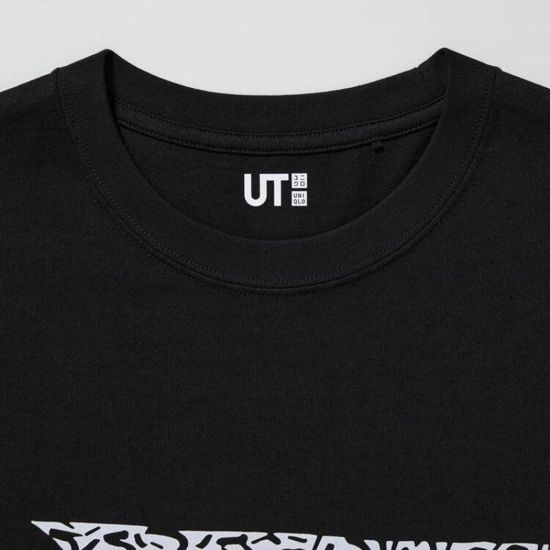 Férfi Uniqlo Mickey X Keith Haring Ut Grafika Póló Fekete | OFNKJ-1682