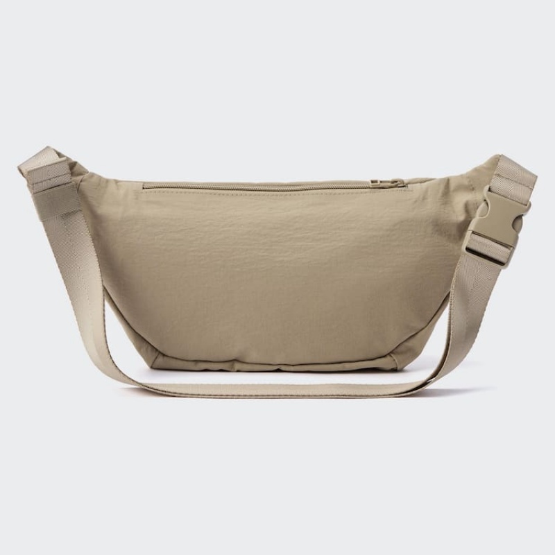 Férfi Uniqlo Nejlon Crossbody Táskák Bézs | VGBML-0724