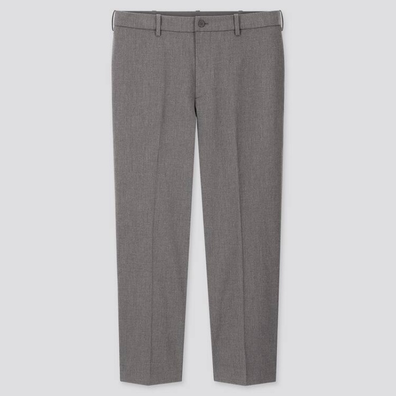 Férfi Uniqlo Smart Kényelem Ankle Length (Long) Nadrág Szürke | BXNOR-4728