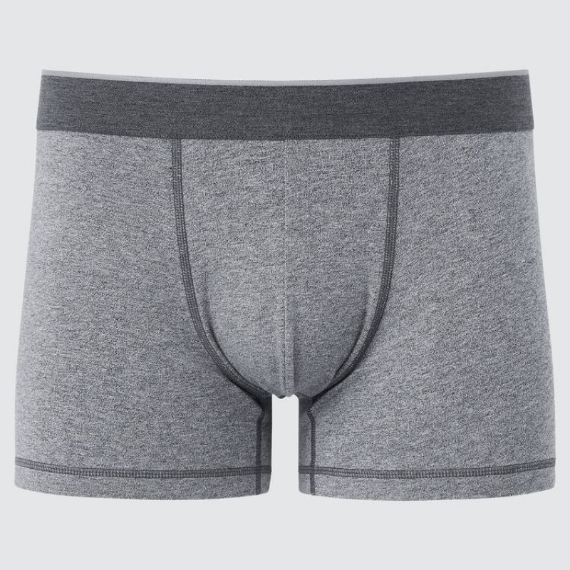 Férfi Uniqlo Supima Pamut Low Rise Boxer Fehérnemű Szürke | XAOCN-7628