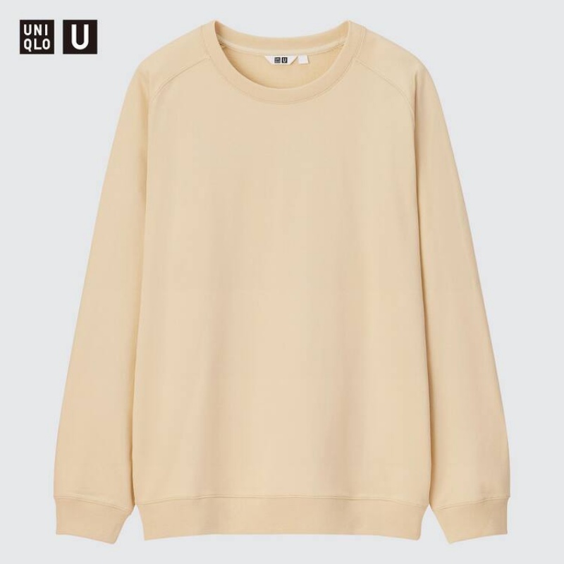 Férfi Uniqlo U Light Pulóverek Krém | NTCUJ-1098