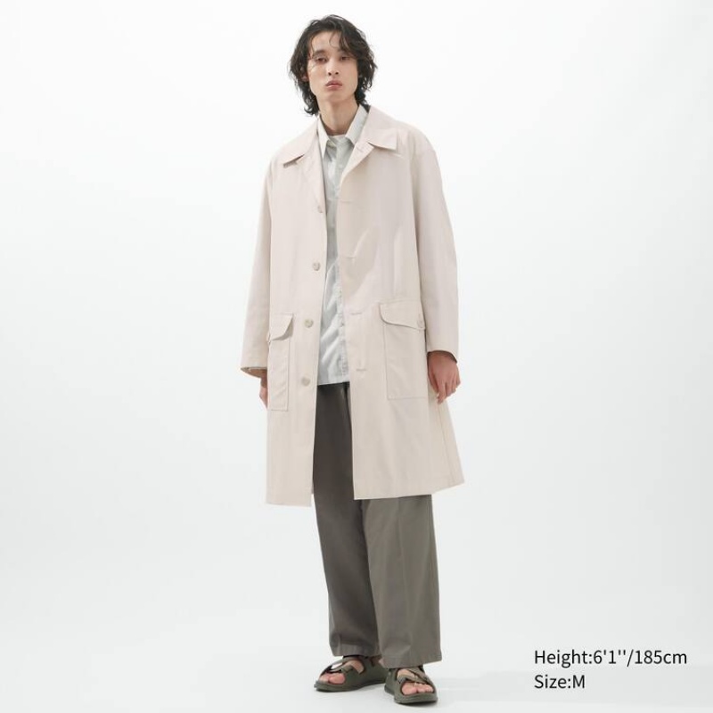 Férfi Uniqlo U Oversized Single Breasted Kabátok Fehér | MOENR-0487