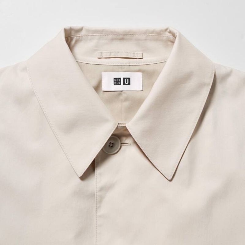 Férfi Uniqlo U Oversized Single Breasted Kabátok Fehér | MOENR-0487