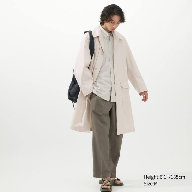 Férfi Uniqlo U Oversized Single Breasted Kabátok Fehér | MOENR-0487