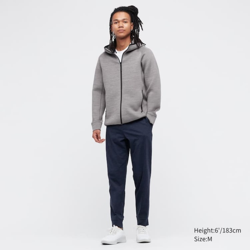 Férfi Uniqlo Ultra Stretch Active Jogger Nadrág Sötétkék | FAUSR-3268