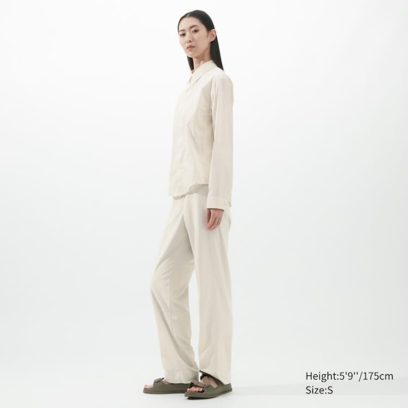 Gyerek Uniqlo Dry Piqué Rövid Sleeved Pólóing Fehér | HWDZY-3459