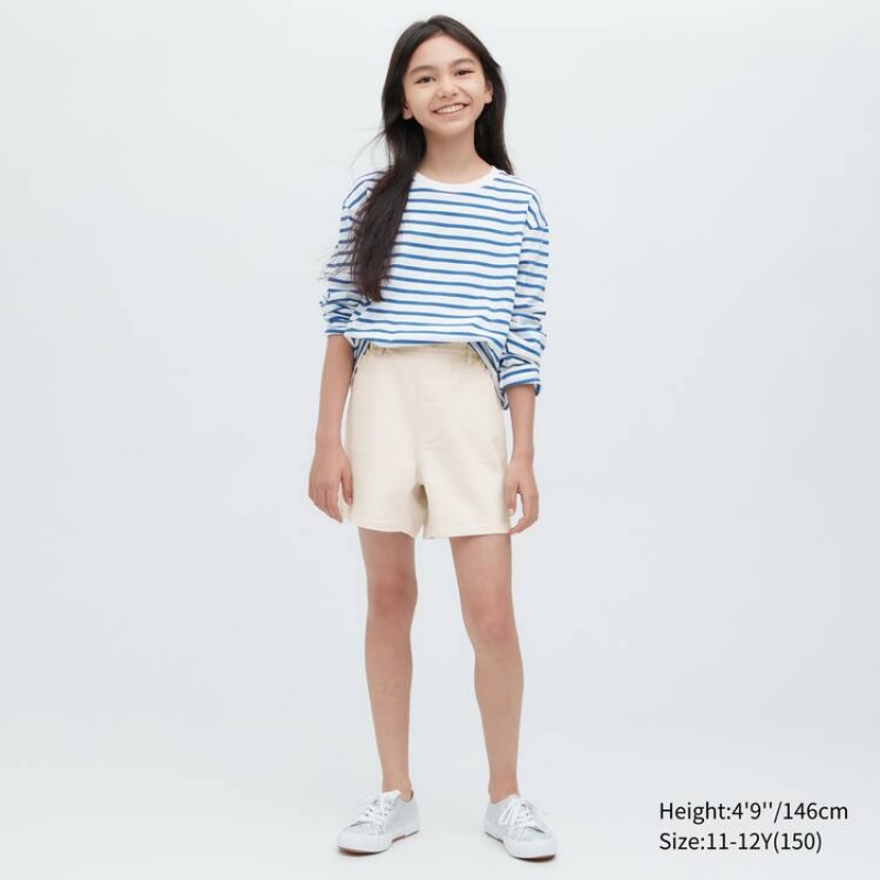 Gyerek Uniqlo Easy Colour Rövidnadrág Fehér | ZVPBA-8037