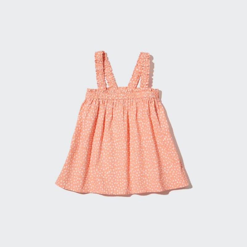 Gyerek Uniqlo Gathered Camisole Ingek Világos Narancssárga | UWEOX-3751