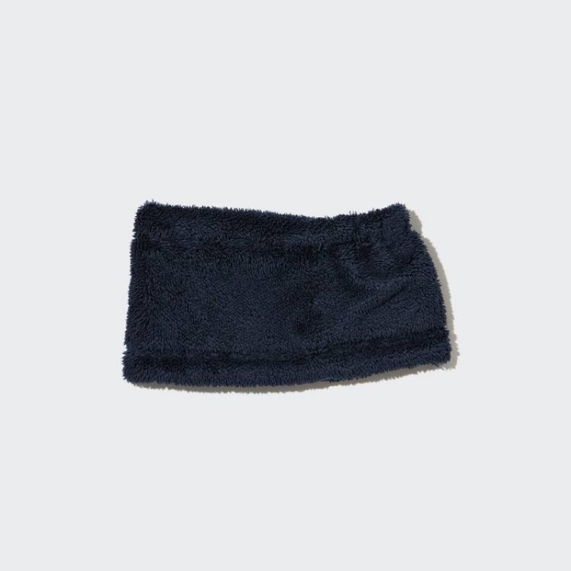 Gyerek Uniqlo Heattech Fleece Neck Warmer Sál Sötétkék | AQNMF-8206