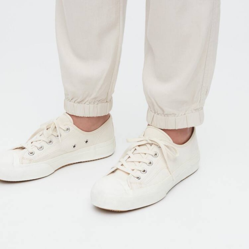 Gyerek Uniqlo Linen Blend Relaxed Fit Jogger Nadrág Bézs | TQOVZ-1562