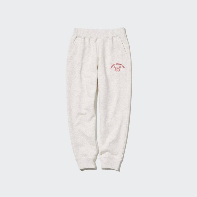 Gyerek Uniqlo Ultra Stretch Printed Jogger Nadrág Világos Szürke | UYWQD-4935