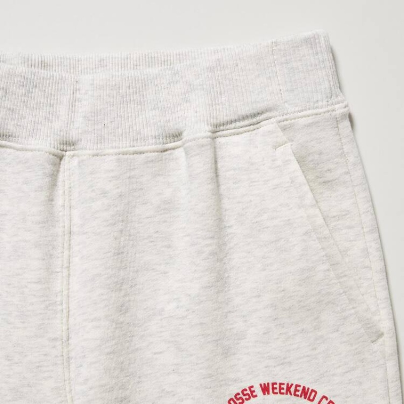 Gyerek Uniqlo Ultra Stretch Printed Jogger Nadrág Világos Szürke | UYWQD-4935