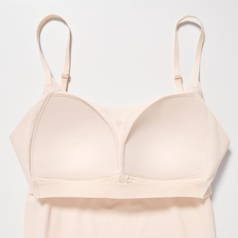 Női Uniqlo Airism Camisole Mellény Bézs | CLNIW-5209