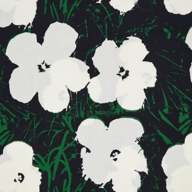 Női Uniqlo Andy Warhol Flowers Kollekciók Ut Gathered Camisole Ruha Sötétzöld | CUJKL-1638