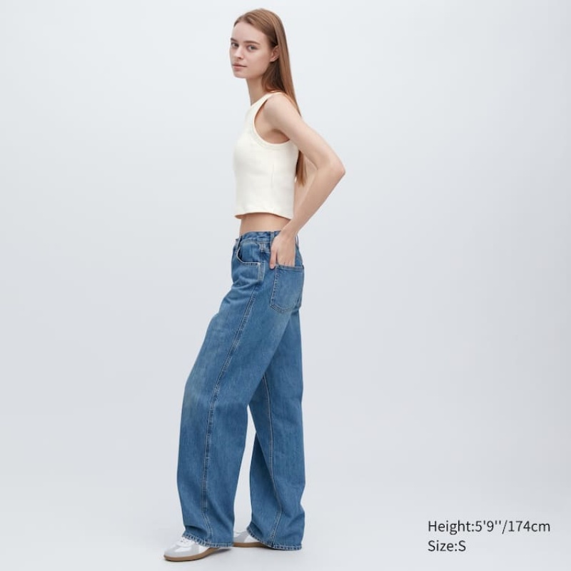 Női Uniqlo Bordázott Cropped Ujjatlan Felsők Fehér | YFTNR-3104