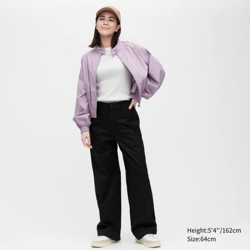 Női Uniqlo Cottongy Nadrág Fekete | ZXNMP-6490