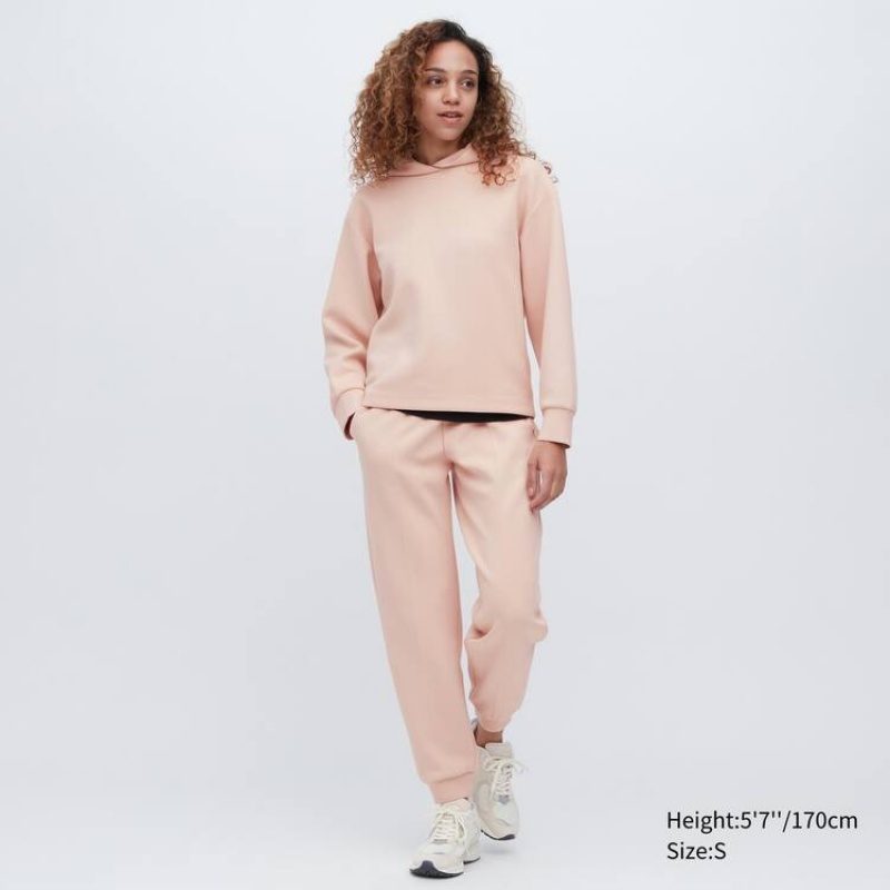 Női Uniqlo Dry Sweat Jogger Nadrág Rózsaszín | LSAVG-5402