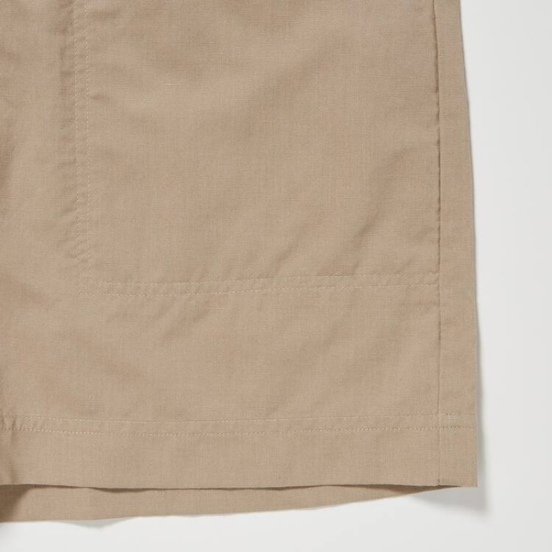 Női Uniqlo Linen Blend Rövid Sleeved Romper Ruha Szürke | VJMZQ-5720