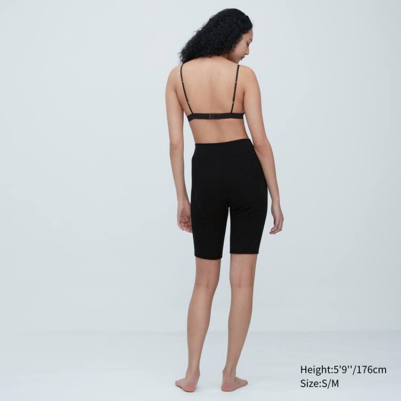 Női Uniqlo Mame Kurogouchi 3d Knit Seamless Fehérnemű Fekete | OHDTR-0437