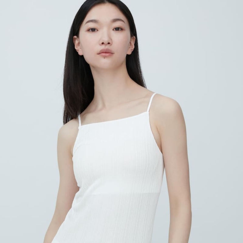 Női Uniqlo Mame Kurogouchi Airism Silk Camisole Melltartók Fehér | MDTAJ-0614