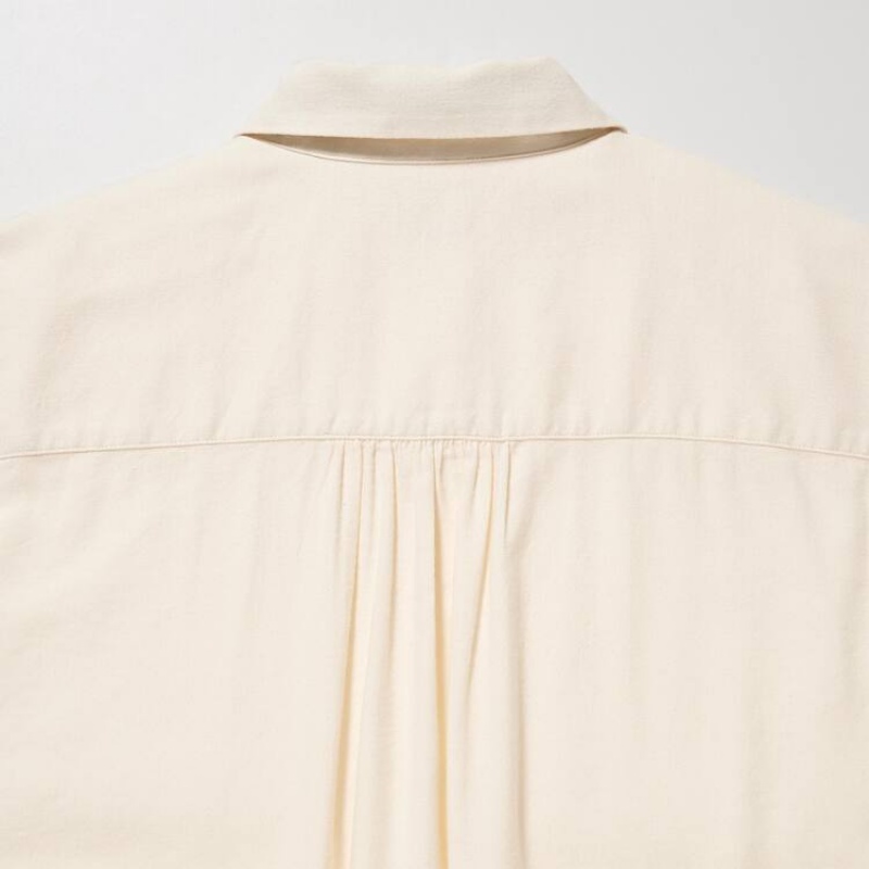 Női Uniqlo Soft Brushed Long Sleeved Ingek Fehér | UESJX-2170