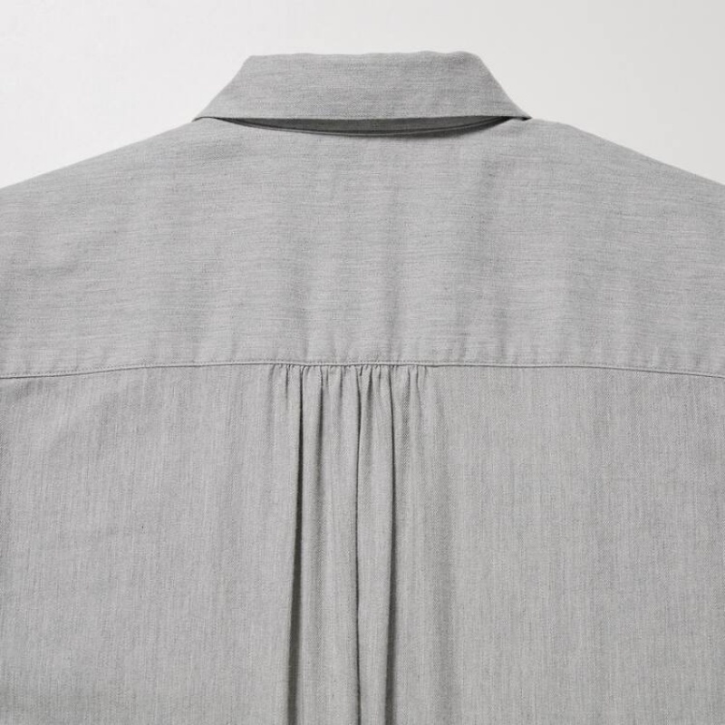 Női Uniqlo Soft Brushed Long Sleeved Ingek Szürke | XKFLU-1940